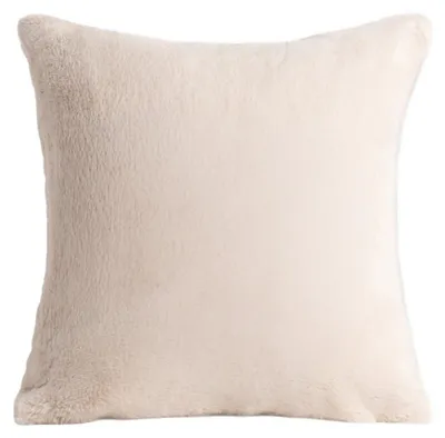 Produktbild von HOMLA MALEO-Kissenbezug in Beige aus flauschigem Kunstfell, 45 x 45 cm