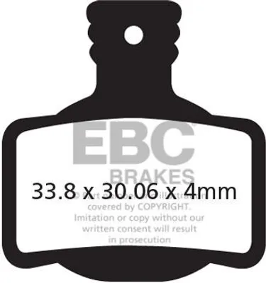 Zdjęcie produktu dla CFA619HH - Klocki hamulcowe rowerowe (spiekane) EBC Brakes