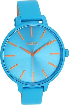Produktbild von Oozoo Damen Armbanduhr blau Analog Timepieces Lederarmband D2UOC11182