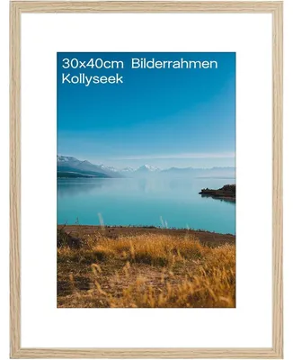 Image de Cadre photo 30x40 cm, en MDF, avec vitre en acrylique, pour accrocher ou poser