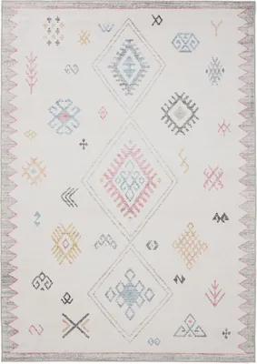 Produktbild von benuta Waschbarer Vintage Teppich George Multicolor 300x400 cm Wohnzimmerteppich Schlafzimmer weich orientalisch Rechteckig