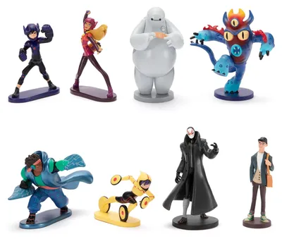 Immagine prodotto di Disney Store Ufficiale - Baymax - Enorme Set di Robot - Set di personaggi - 8 giocattoli - Include Hiro, Baymax, Go Go, Honey Lemon, Wasabi, Fred, Tadashi e Yokai - Adatto dai 3 anni in su