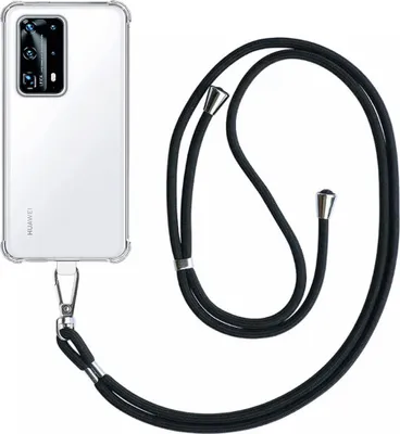 Image de Smartphonica Etui pour téléphone portable Huawei P40
Pro Plus Transparent Antichoc avec Lanière Universelle Détachable -
Coque arrière en silicone antichoc avec dragonne