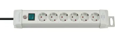 Zdjęcie produktu dla Brennenstuhl Premium-Line, 6 x gniazdo sieciowe, Szary, 3 m