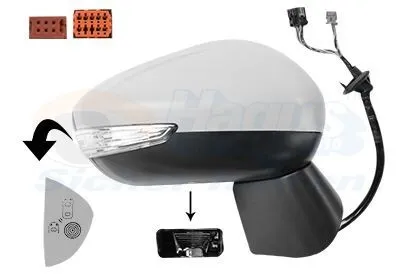 Immagine prodotto di VAN WEZEL 0949828 Specchietto esterno Specchietto laterale destro per CITROËN C3 Aircross II (2R, 2C) Convesso Riscaldato Primerizzato