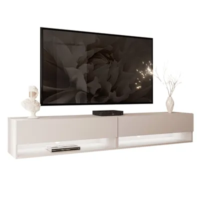 Produktbild von RTV Hängeschrank CALANTE 180 cm mit LED-Beleuchtung Kaschmir