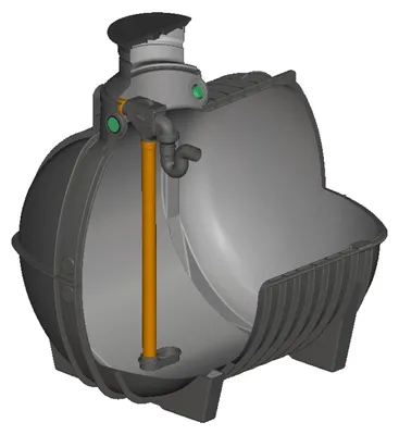 Produktbild von Regenwasser Zisterne 7500 Liter AQUA-RONDO für Haustechnik