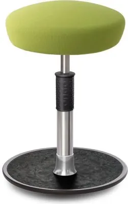 Produktbild von Sitz- Stehhocker Free Regular Hutsitz Gestrick Hellgrün chrom /schwarz.