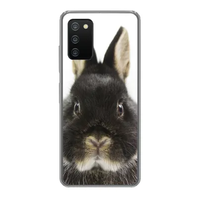 Produktbild von MuchoWow® Handyhülle Schutzhülle Hülle für Samsung Galaxy A03s Kaninchen - Haustiere - Fell Silikon Softcase Handy Hülle - Schutz
