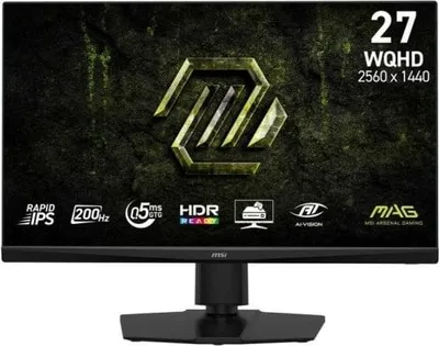 Produktbild von MSI MAG 272QPF E20, 68,6 cm (27"), 2560 x 1440 Pixel, Wide Quad HD, LED, 0,5 ms, Schwarz
