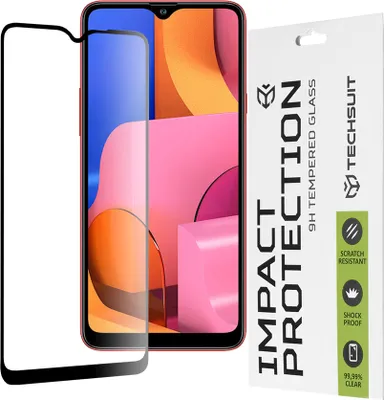 Obrázek produktu pro Techsuit 111D Full Cover / celopolepené tvrzené sklo - Samsung Galaxy A20s - Černá
