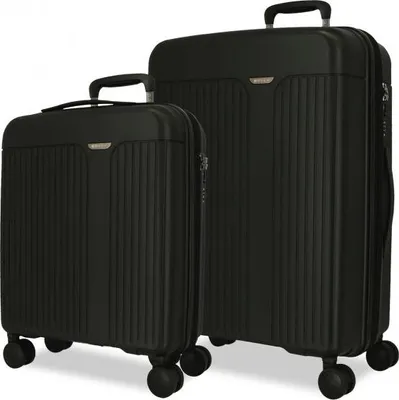 Obrázek produktu pro Movom New Trendy černá sada kufrů, 68 cm/55 cm, 5388921