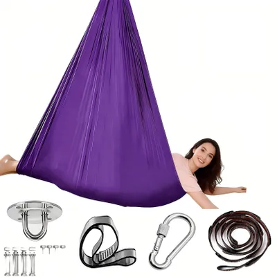 Produktbild von Omgoods – Hängematte für Aerial Yoga, 280x150 cm, ideal für Training und Dehnübungen