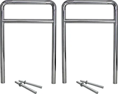 Produktbild von 2 x Fahrradanlehnbügel 118 x 78 cm Edelstahl Ø 60 mm Einbetonieren Fahrradständer Parker Typ H