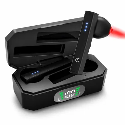 Produktbild von Ohr Lichttherapie Gerät mit 650nm Rotlicht und LED, kabellos wiederaufladbar, Ohrpflege Gerät für tägliche Entspannung