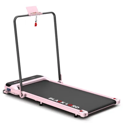 Produktbild von BLACK LORD Faltbares Walking Pad Laufband, 2 in 1 Elektro Home Office Laufband für Joggen und Laufen, Neigung, 3.2HP/2.2HP Fitnessgerät,SL9-H Rosa