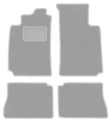 Productafbeelding van Velours automatten voor Renault Megane I 1995-2002 (sedan/hatchback/stationwagen/stationwagen) – 4-delig, grijs, op maat – Wielganizator OSLO