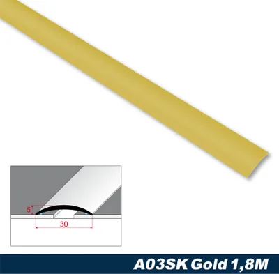 Produktbild von Effector Übergangsprofile aus eloxiertem Aluminium - Übergangsschiene Bodenleiste - (1,8 Meter gold) Fußleisten Türleisten Zierwerk Fugenleiste