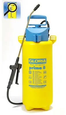 Productafbeelding van Gloria Drukspuit Prima 8 met verstelbare messing sproeier | 8 liter