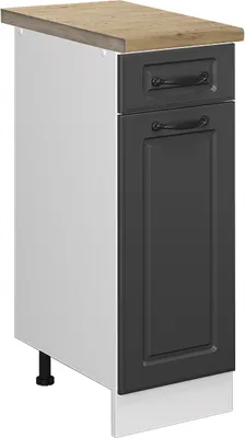 Immagine prodotto di Mobiletto base per cucina Vicco R-Line Antracite rustico 30 cm , PL Rovere, Model 45595