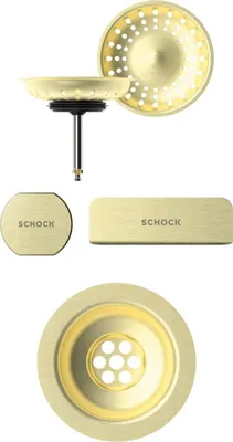Produktbild von SCHOCK Sichtteile in White Gold 400065WGO - Aufwertung für die PREMIUM Ablaufgarnitur 410065CHR ab Baujahr 2024