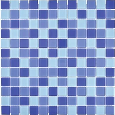 Produktbild von Glasmosaik CM4SE3M Crystal mix blau 30x30 cm