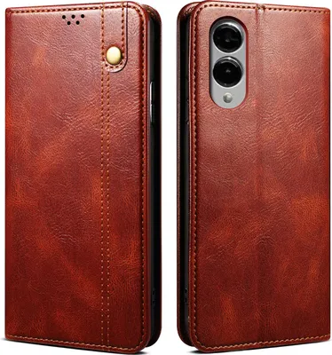 Immagine prodotto di Custodia per Samsung Galaxy S25 Edge in pelle flip case portafoglio con funzione stand rosso