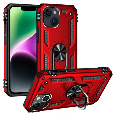 Immagine prodotto di Custodia per telefono cellulare Armor Shield per Apple iPhone 14 Custodia per telefono cellulare Ultra Hybrid Case, rosso