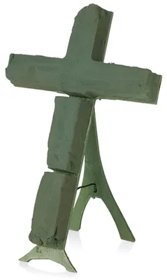 Produktbild von OASIS® BIOLINE® Kreuz aus Frischblumen-Steckschaum, Länge:40 cm