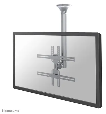 Produktbild von Neomounts FPMA-C400SILVER Monitor-/TV-Deckenhalterung 32-60" - H 64-104 cm, 200 x 200 mm, 600 x 400 mm, 0 - 25°, 0 - 60°, Stahl, Silber