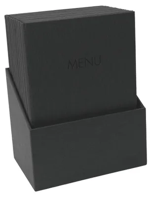 Immagine prodotto di sigel SM200 Cartella portamenu sigel MENU, DIN A4, nero, confezione da 10 pz