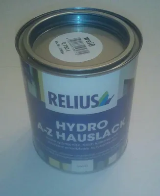 Produktbild von Relius Hydro A-Z Hauslack 0,75 Liter weiß