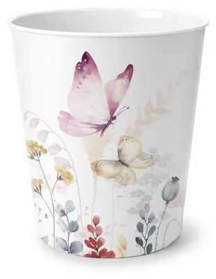 Produktbild von itenga Papierkorb für Kinder - Motiv Schmetterling - ca. 11 Liter