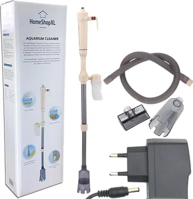 Produktbild von Aquarium Bodenstaubsauger - am Netz oder Akku - Kabellos - Pumpe - Elektrischer Bodenreiniger - Aquarienreinigung