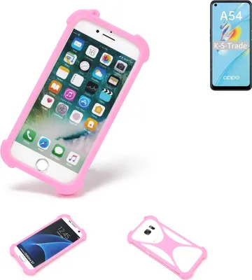 Produktbild von K-S-Trade Handy Hülle kompatibel mit Oppo A54 Schutz Hülle Bumper Silikon Schutz Hülle Cover Case Silikoncase Silikonbumper TPU Softcase