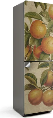 Produktbild von Abstraktes Gesichtsporträt – Kühlschrank Aufkleber – Klebefolie Kühlschrank – Kühlschrank Nachbildung – Kühlschrankfolie selbstklebend – Küchen Dekoration – 60x205 cm