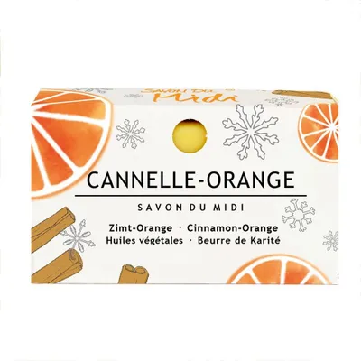 Immagine prodotto di Sapone con burro di karité - Cannella-Arancia Xmas Edition 100g