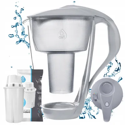 Produktbild von Dafi Glas Wasserfilterkanne Classic mit LED-Anzeige 2L