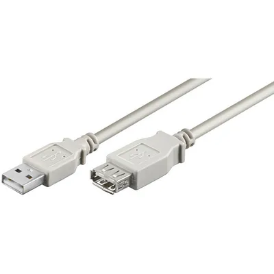 Zdjęcie produktu dla Goobay 68716, 3 m, USB A, USB A, USB 2.0, 0,48 Gbit/s, Szary