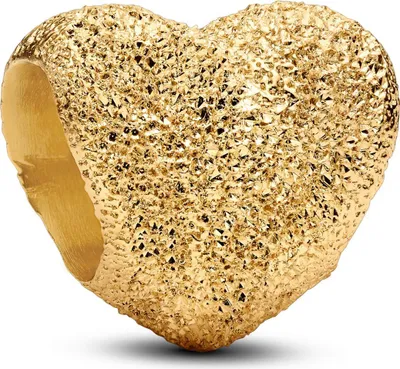 Immagine prodotto di PANDORA MOMENTS Charm Mini Heart Texture placcato oro 764000C00