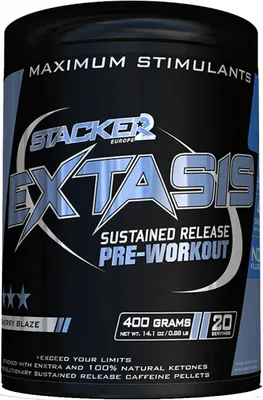Produktbild von Stacker2 Extasis (20 serv) Cherry Blaze - Pre-Workout - Pre-Workout Booster