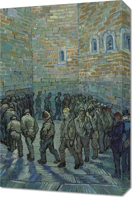 Zdjęcie produktu dla Obraz 40x60cm Prisoners Exercising, Van Gogh Vintage do Salonu