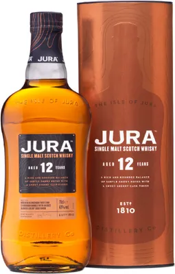 Produktbild von Jura 12 Jahre Single Malt Scotch Whisky in Geschenkpackung | 40 % vol | 0,7 l