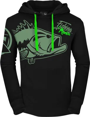 Obrázek produktu pro HOTSPOT DESIGN Fishing Mania Bass, XXL, černo-zelená, mikina, 010300905