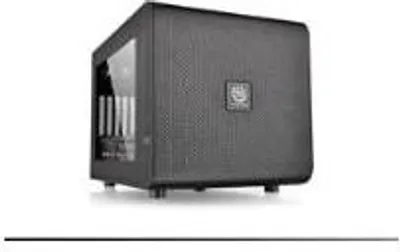 Produktbild von Thermaltake Core V21, Cube, PC, Schwarz, micro ATX, Mini-ITX, SPCC, 18,5 cm