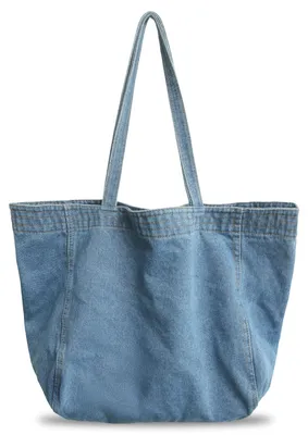 Produktbild von Omgoods - Große Jeans-Tasche für Damen mit Reißverschluss