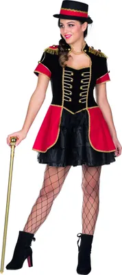 Produktbild von Rubies Zirkusdirektorin, Maskenkostüm, Erwachsener, Weiblich, andere, Zirkusdirektorin, Schwarz, Rot