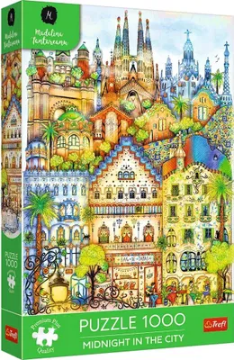Zdjęcie produktu dla TREFL PUZZLE 1000 PremPlus O północy w Barcelonie 12074