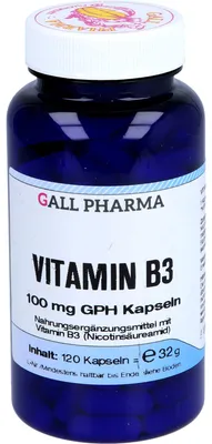 Obrázok produktu pre GALL PHARMA Vitamín B3 100 mg GPH Kapseln, 120 St. Kapseln