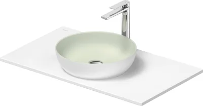 Image de Set de lavabos Duravit Sivida rond avec console 880x500x123mm, 268013FG00